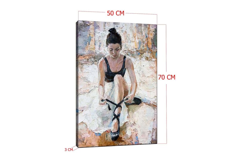 Koristeellinen Canvastaulu 50x70 cm - Monivärinen - Sisustustuotteet - Taulu & taide - Canvas-taulu