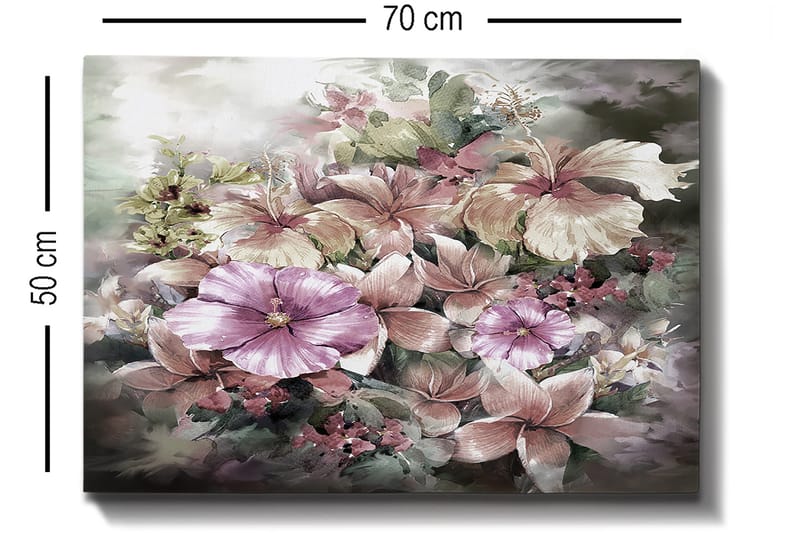 Koristeellinen Canvastaulu 50x70 cm - Monivärinen - Sisustustuotteet - Taulu & taide - Canvas-taulu