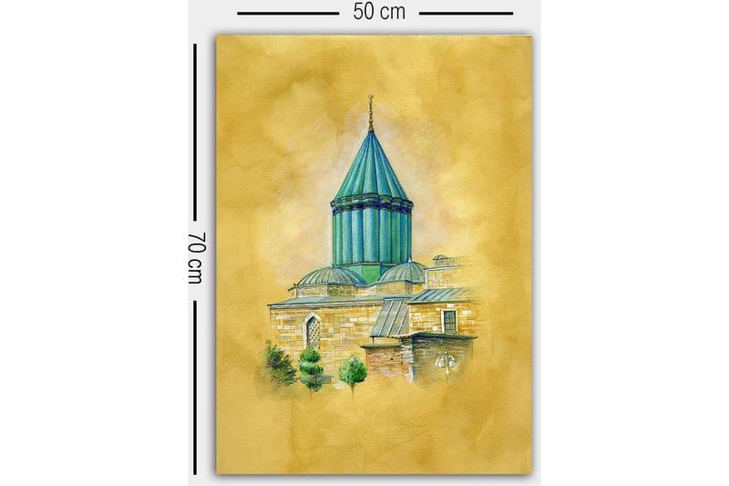 Koristeellinen Canvastaulu 50x70 cm - Monivärinen - Sisustustuotteet - Taulu & taide - Canvas-taulu