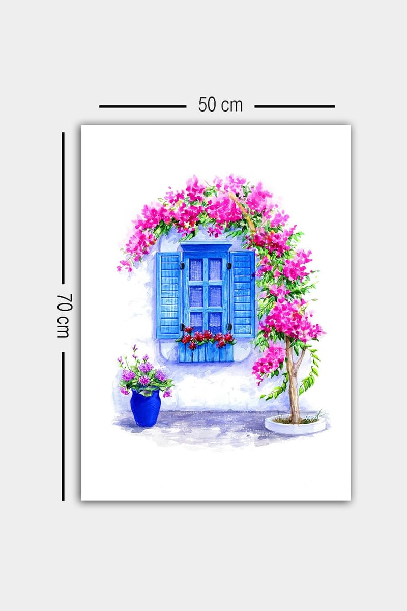 Koristeellinen Canvastaulu 50x70 cm - Monivärinen - Sisustustuotteet - Taulu & taide - Canvas-taulu