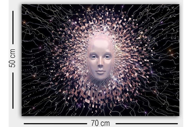 Koristeellinen Canvastaulu 50x70 cm - Monivärinen - Sisustustuotteet - Taulu & taide - Canvas-taulu