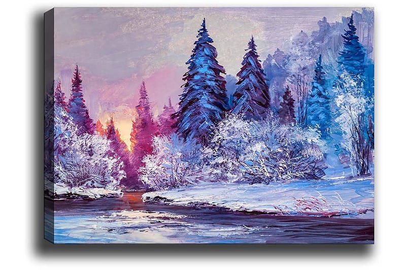 Koristeellinen Canvastaulu 50x70 cm - Monivärinen - Sisustustuotteet - Taulu & taide - Canvas-taulu