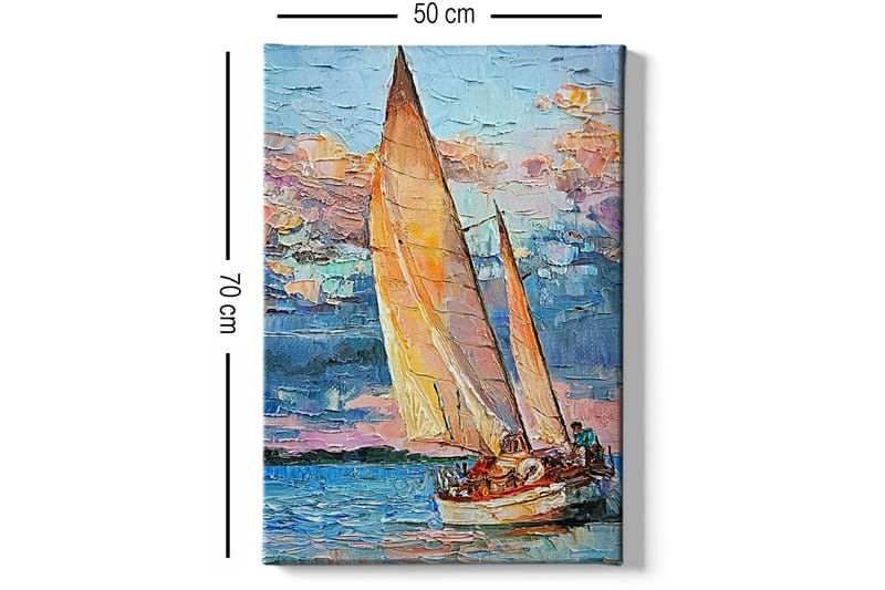 Koristeellinen Canvastaulu 50x70 cm - Monivärinen - Sisustustuotteet - Taulu & taide - Canvas-taulu