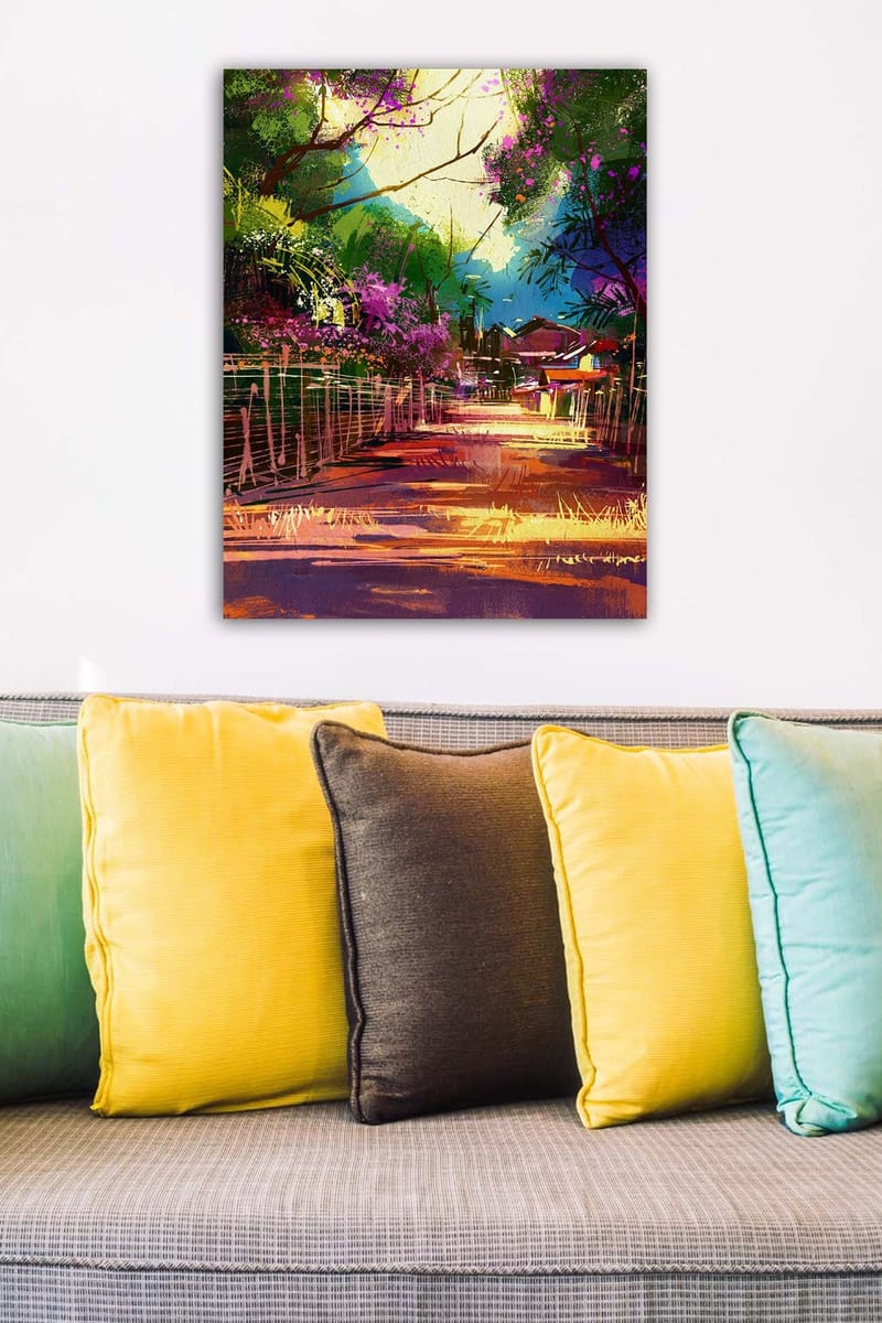 Koristeellinen Canvastaulu 50x70 cm - Monivärinen - Sisustustuotteet - Taulu & taide - Canvas-taulu