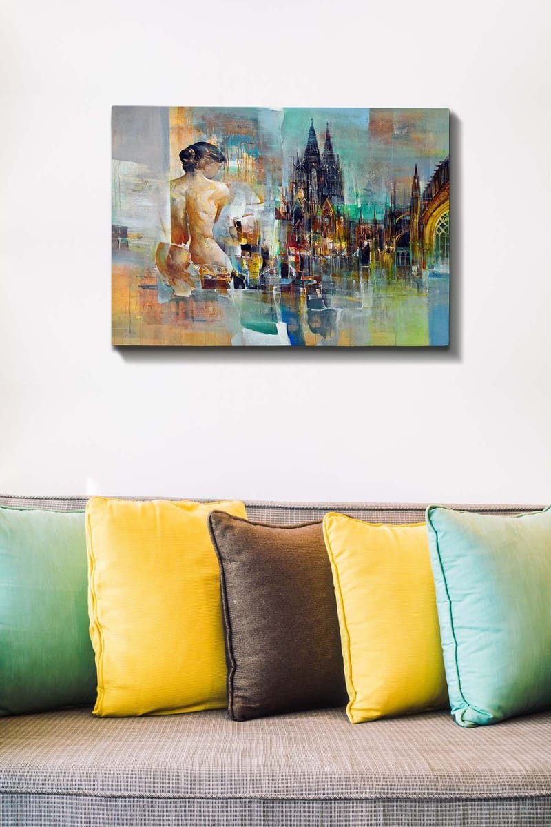 Koristeellinen Canvastaulu 50x70 cm - Monivärinen - Sisustustuotteet - Taulu & taide - Canvas-taulu