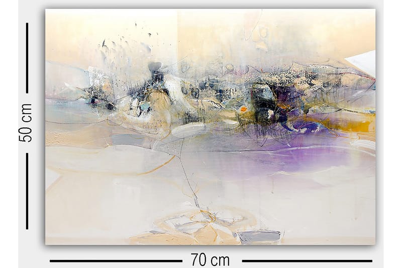 Koristeellinen Canvastaulu 50x70 cm - Monivärinen - Sisustustuotteet - Taulu & taide - Canvas-taulu
