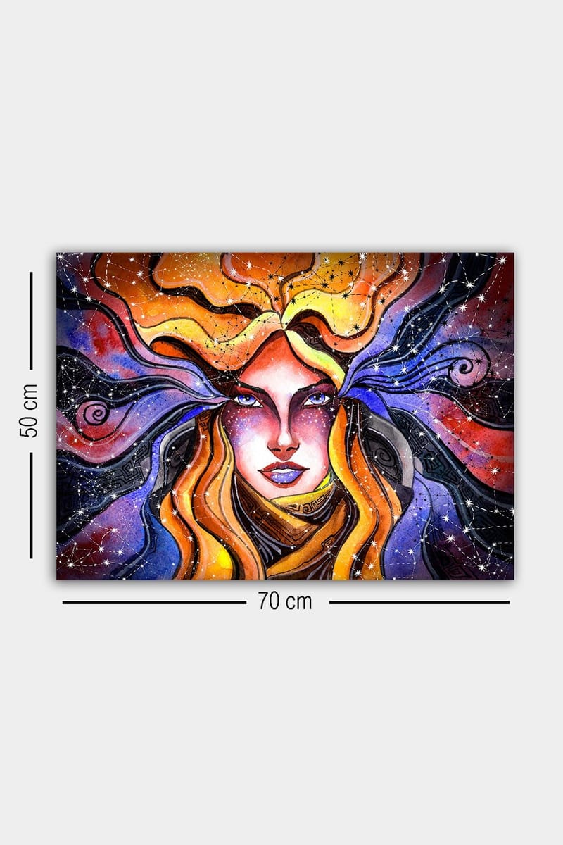 Koristeellinen Canvastaulu 50x70 cm - Monivärinen - Sisustustuotteet - Taulu & taide - Canvas-taulu