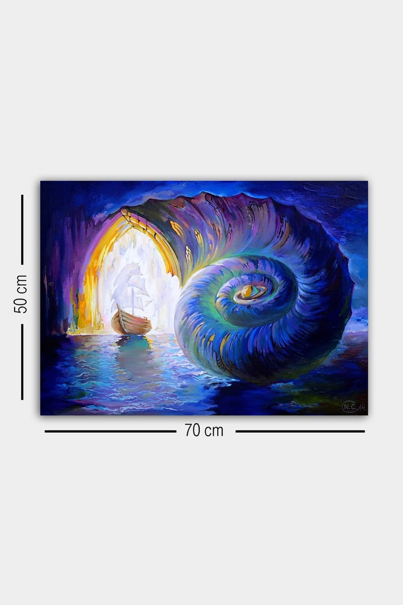 Koristeellinen Canvastaulu 50x70 cm - Monivärinen - Sisustustuotteet - Taulu & taide - Canvas-taulu