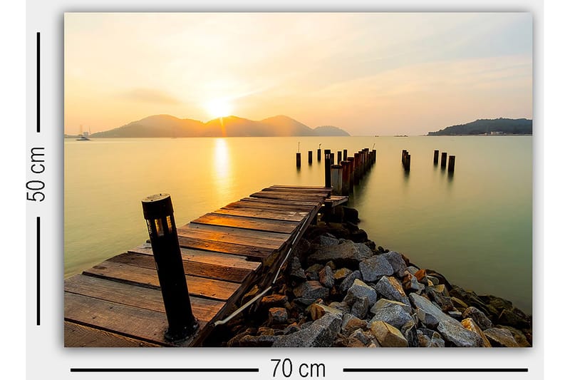 Koristeellinen Canvastaulu 50x70 cm - Monivärinen - Sisustustuotteet - Taulu & taide - Canvas-taulu