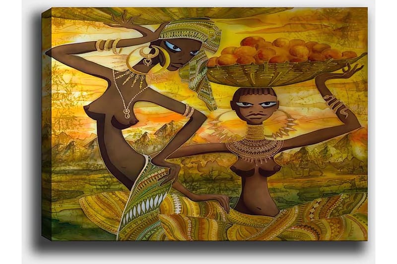 Koristeellinen Canvastaulu 50x70 cm - Monivärinen - Sisustustuotteet - Taulu & taide - Canvas-taulu