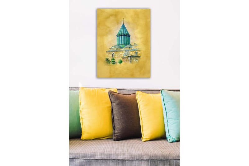 Koristeellinen Canvastaulu 50x70 cm - Monivärinen - Sisustustuotteet - Taulu & taide - Canvas-taulu