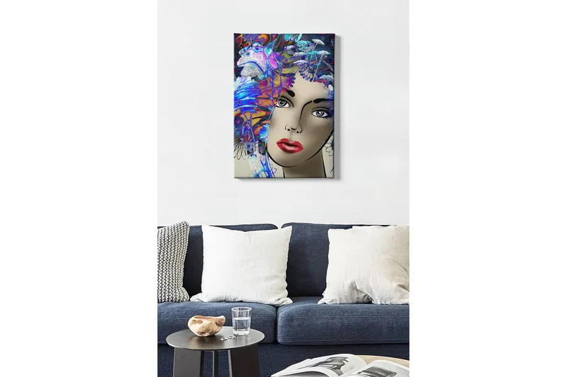 Koristeellinen Canvastaulu 50x70 cm - Monivärinen - Sisustustuotteet - Taulu & taide - Canvas-taulu