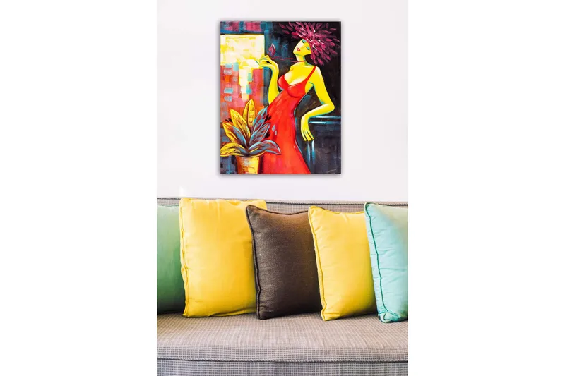 Koristeellinen Canvastaulu 50x70 cm - Monivärinen - Sisustustuotteet - Taulu & taide - Canvas-taulu