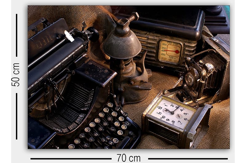 Koristeellinen Canvastaulu 50x70 cm - Monivärinen - Sisustustuotteet - Taulu & taide - Canvas-taulu