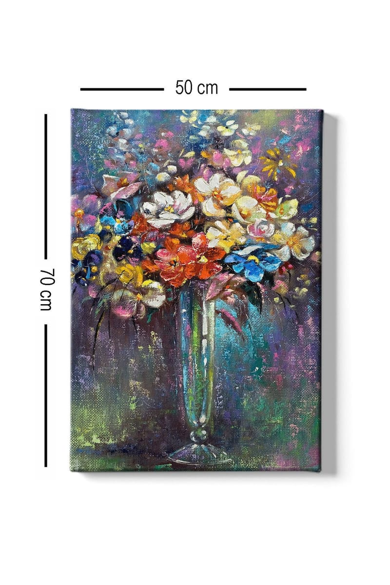 Koristeellinen Canvastaulu 50x70 cm - Monivärinen - Sisustustuotteet - Taulu & taide - Canvas-taulu