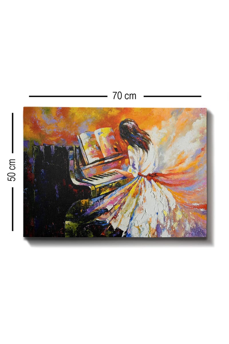 Koristeellinen Canvastaulu 50x70 cm - Monivärinen - Sisustustuotteet - Taulu & taide - Canvas-taulu