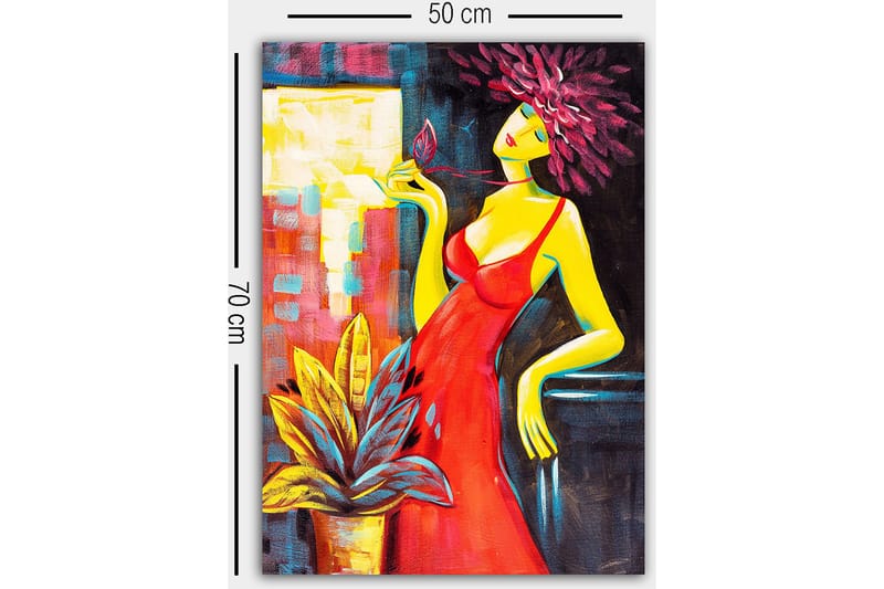 Koristeellinen Canvastaulu 50x70 cm - Monivärinen - Sisustustuotteet - Taulu & taide - Canvas-taulu