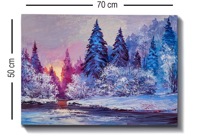 Koristeellinen Canvastaulu 50x70 cm - Monivärinen - Sisustustuotteet - Taulu & taide - Canvas-taulu