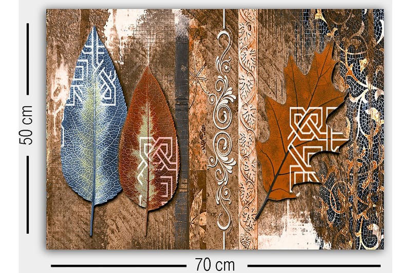 Koristeellinen Canvastaulu 50x70 cm - Monivärinen - Sisustustuotteet - Taulu & taide - Canvas-taulu