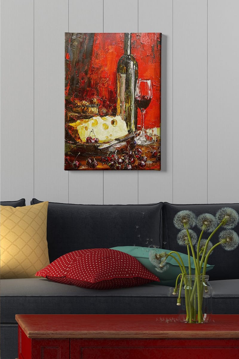 Koristeellinen Canvastaulu 50x70 cm - Monivärinen - Sisustustuotteet - Taulu & taide - Canvas-taulu