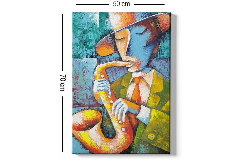 Koristeellinen Canvastaulu 50x70 cm - Monivärinen - Sisustustuotteet - Taulu & taide - Canvas-taulu