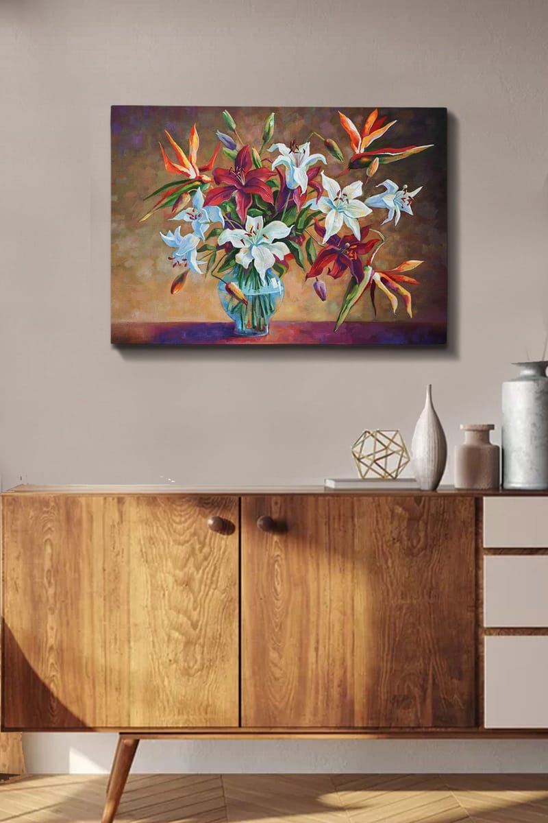 Koristeellinen Canvastaulu 50x70 cm - Monivärinen - Sisustustuotteet - Taulu & taide - Canvas-taulu