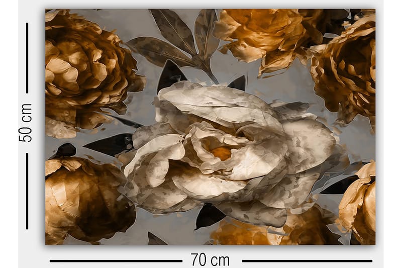 Koristeellinen Canvastaulu 50x70 cm - Monivärinen - Sisustustuotteet - Taulu & taide - Canvas-taulu