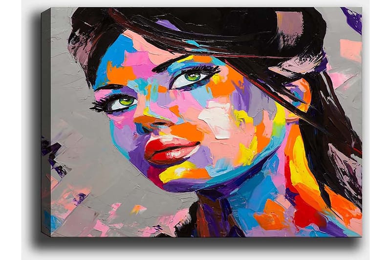 Koristeellinen Canvastaulu 50x70 cm - Monivärinen - Sisustustuotteet - Taulu & taide - Canvas-taulu