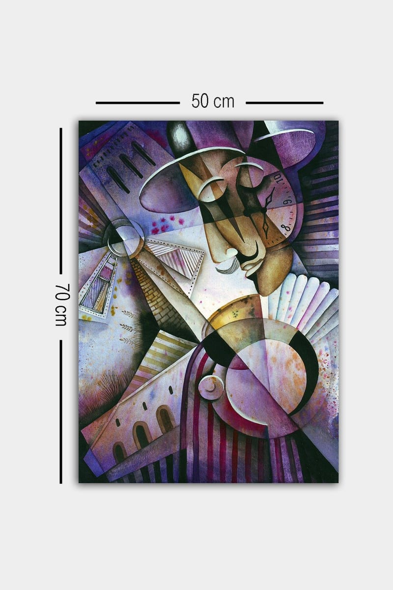 Koristeellinen Canvastaulu 50x70 cm - Monivärinen - Sisustustuotteet - Taulu & taide - Canvas-taulu