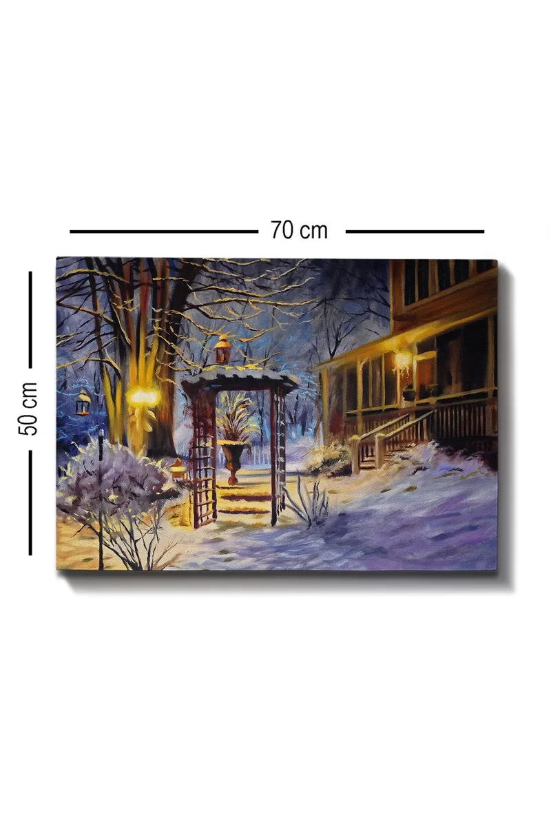 Koristeellinen Canvastaulu 50x70 cm - Monivärinen - Sisustustuotteet - Taulu & taide - Canvas-taulu