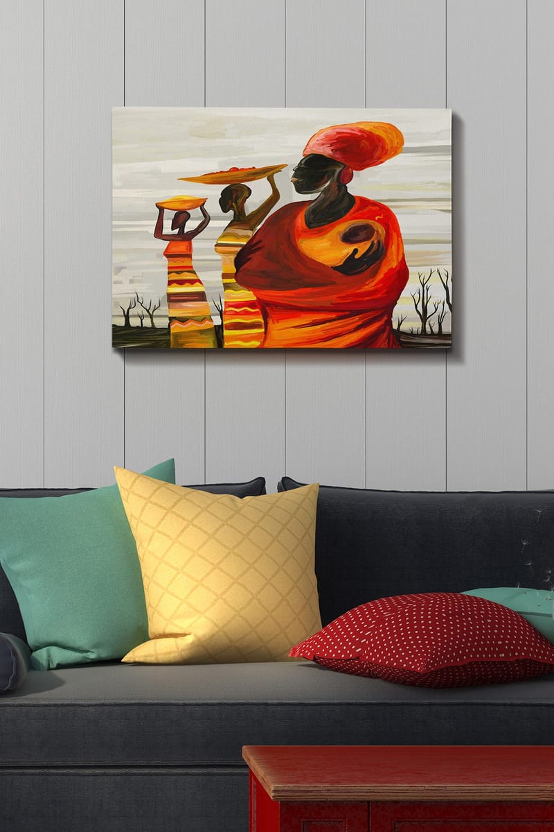 Koristeellinen Canvastaulu 50x70 cm - Monivärinen - Sisustustuotteet - Taulu & taide - Canvas-taulu