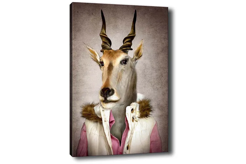 Koristeellinen Canvastaulu 50x70 cm - Monivärinen - Sisustustuotteet - Taulu & taide - Canvas-taulu