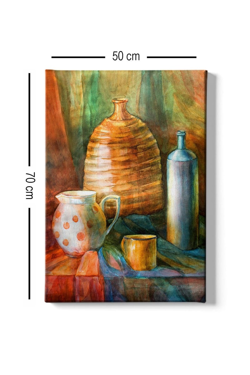 Koristeellinen Canvastaulu 50x70 cm - Monivärinen - Sisustustuotteet - Taulu & taide - Canvas-taulu