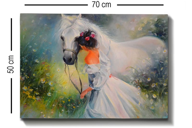 Koristeellinen Canvastaulu 50x70 cm - Monivärinen - Sisustustuotteet - Taulu & taide - Canvas-taulu