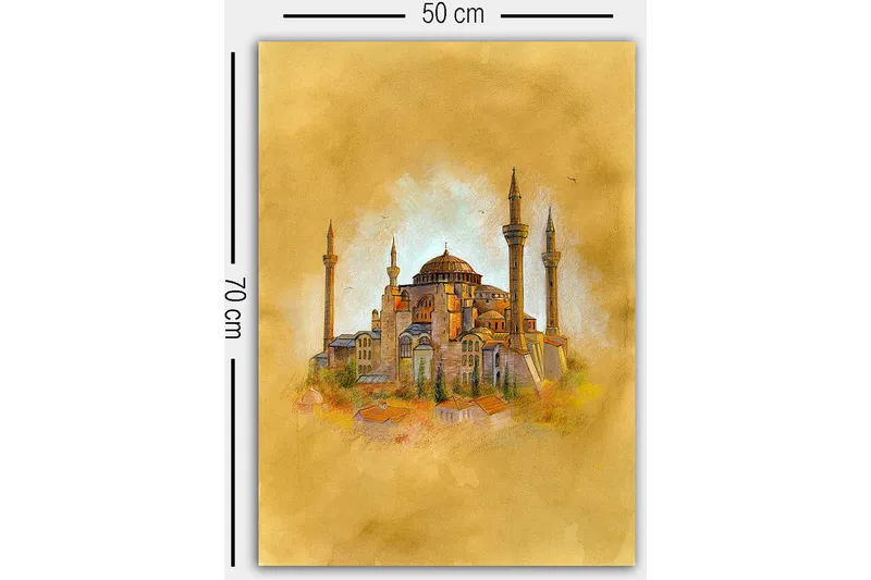 Koristeellinen Canvastaulu 50x70 cm - Monivärinen - Sisustustuotteet - Taulu & taide - Canvas-taulu