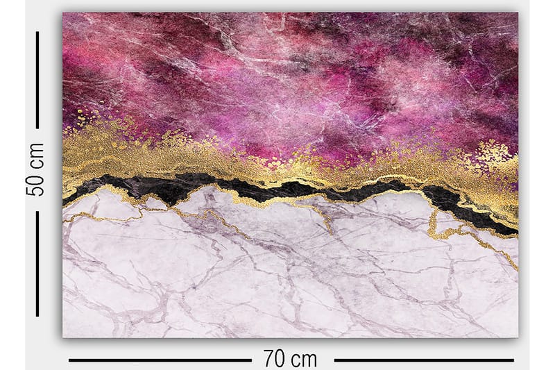 Koristeellinen Canvastaulu 50x70 cm - Monivärinen - Sisustustuotteet - Taulu & taide - Canvas-taulu