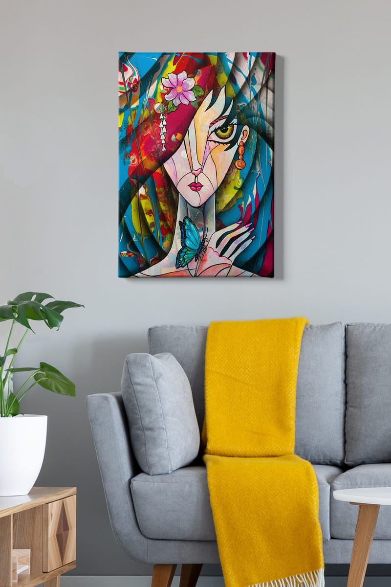 Koristeellinen Canvastaulu 50x70 cm - Monivärinen - Sisustustuotteet - Taulu & taide - Canvas-taulu