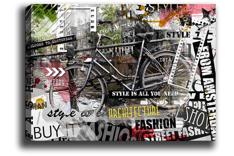 Koristeellinen Canvastaulu 50x70 cm - Monivärinen - Sisustustuotteet - Taulu & taide - Canvas-taulu