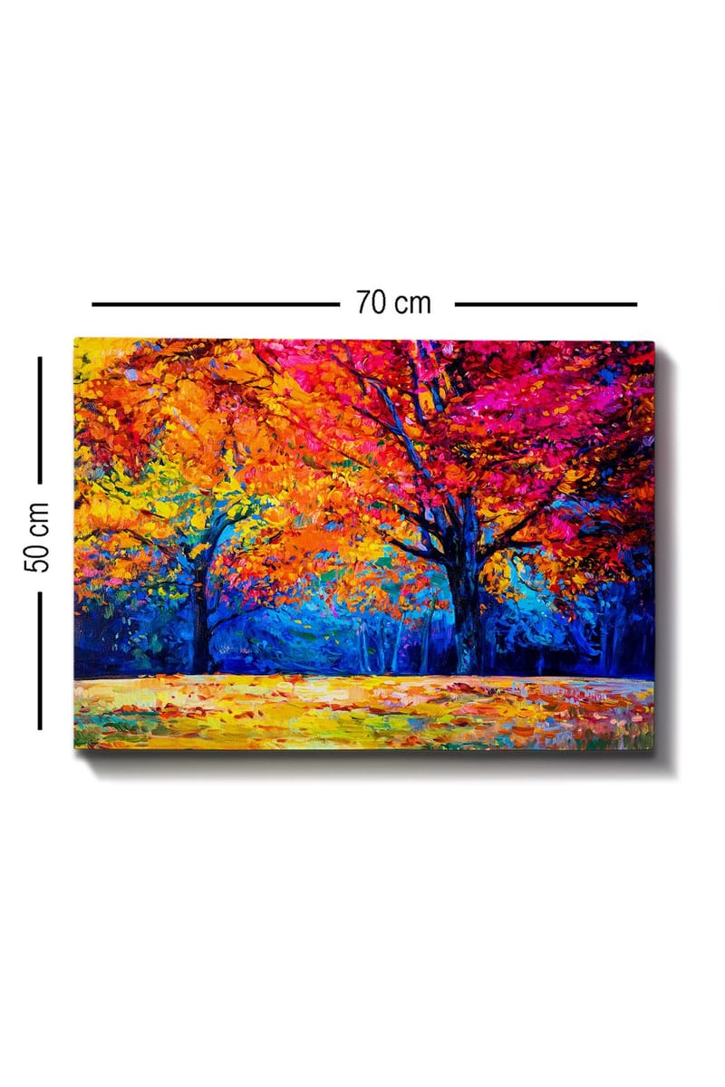 Koristeellinen Canvastaulu 50x70 cm - Monivärinen - Sisustustuotteet - Taulu & taide - Canvas-taulu