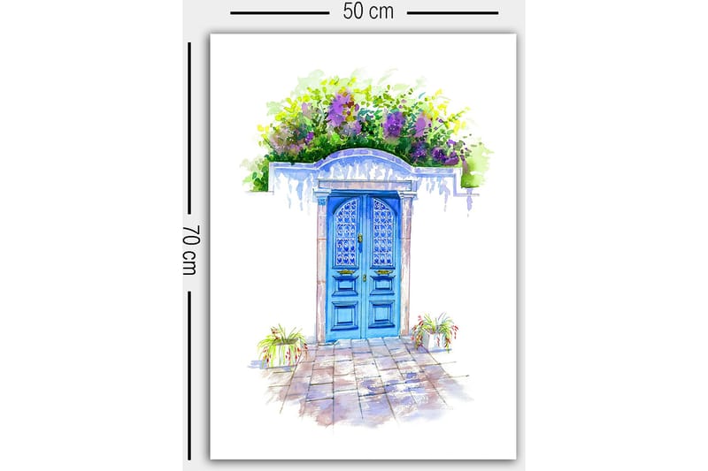 Koristeellinen Canvastaulu 50x70 cm - Monivärinen - Sisustustuotteet - Taulu & taide - Canvas-taulu