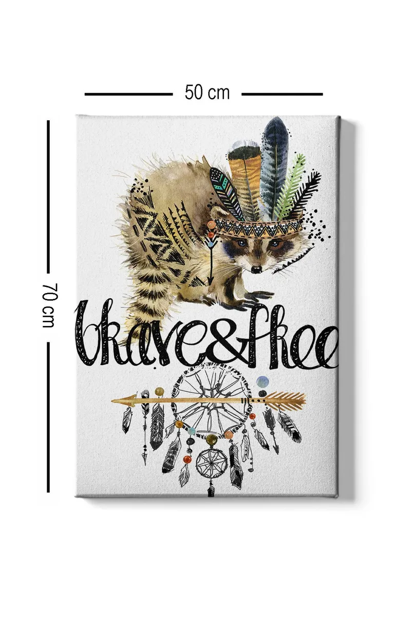 Koristeellinen Canvastaulu 50x70 cm - Monivärinen - Sisustustuotteet - Taulu & taide - Canvas-taulu