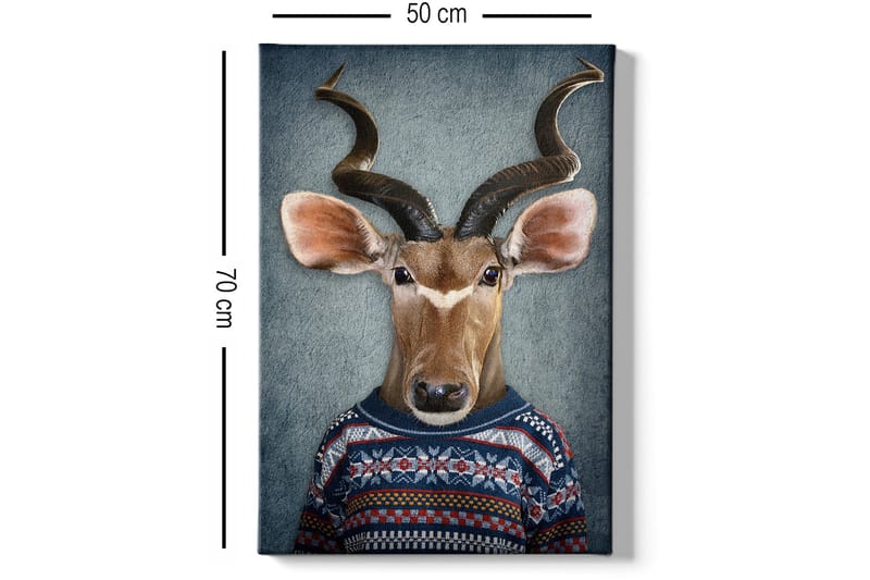 Koristeellinen Canvastaulu 50x70 cm - Monivärinen - Sisustustuotteet - Taulu & taide - Canvas-taulu