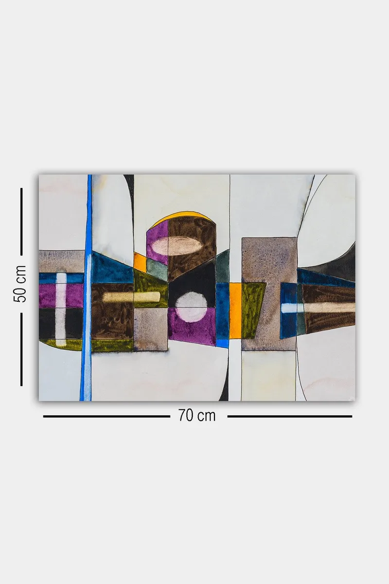 Koristeellinen Canvastaulu 50x70 cm - Monivärinen - Sisustustuotteet - Taulu & taide - Canvas-taulu