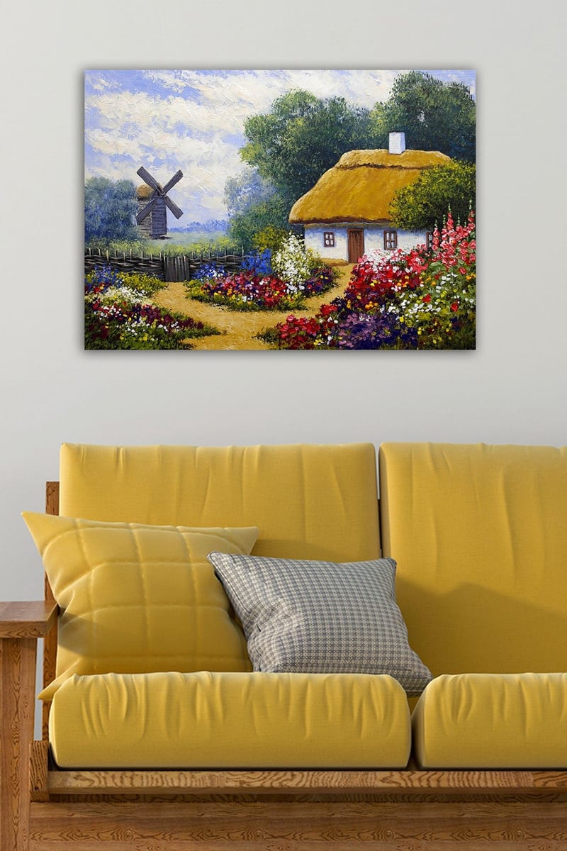 Koristeellinen Canvastaulu 50x70 cm - Monivärinen - Sisustustuotteet - Taulu & taide - Canvas-taulu