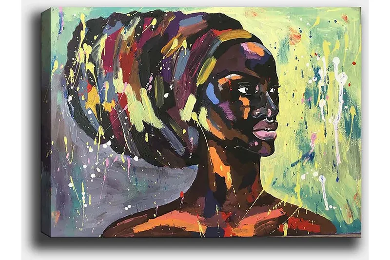 Koristeellinen Canvastaulu 50x70 cm - Monivärinen - Sisustustuotteet - Taulu & taide - Canvas-taulu