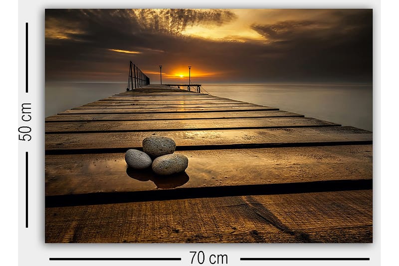 Koristeellinen Canvastaulu 50x70 cm - Monivärinen - Sisustustuotteet - Taulu & taide - Canvas-taulu