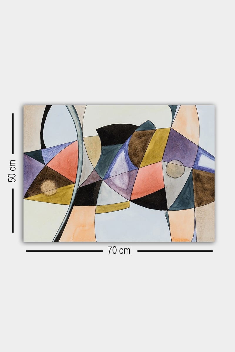 Koristeellinen Canvastaulu 50x70 cm - Monivärinen - Sisustustuotteet - Taulu & taide - Canvas-taulu