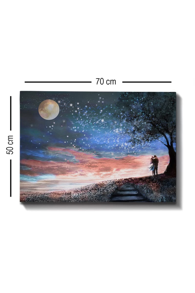 Koristeellinen Canvastaulu 50x70 cm - Monivärinen - Sisustustuotteet - Taulu & taide - Canvas-taulu