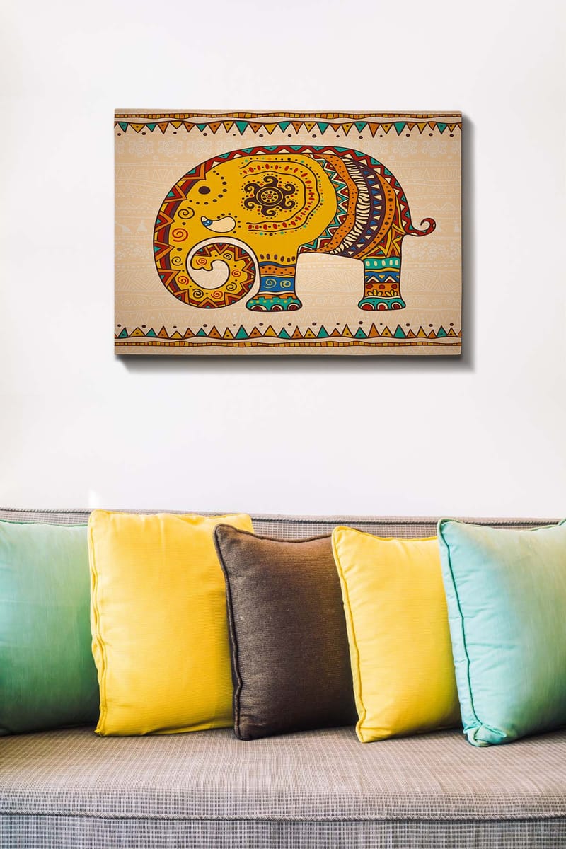 Koristeellinen Canvastaulu 50x70 cm - Monivärinen - Sisustustuotteet - Taulu & taide - Canvas-taulu