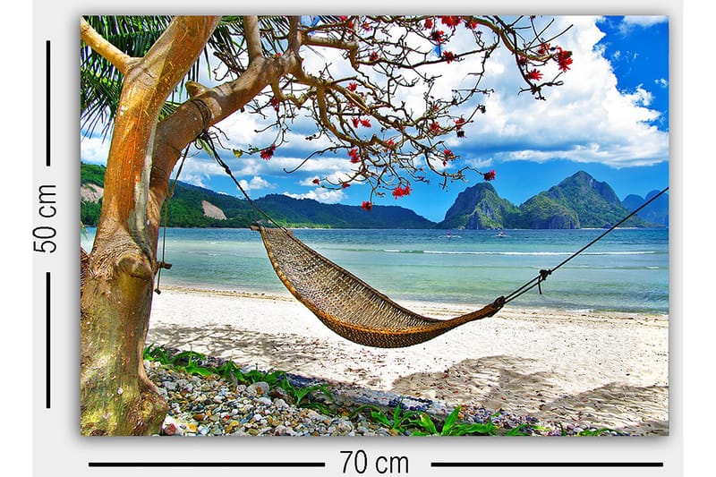 Koristeellinen Canvastaulu 50x70 cm - Monivärinen - Sisustustuotteet - Taulu & taide - Canvas-taulu